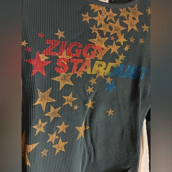 Daydreamer David Bowie Ziggy Stardust thermal cropped pullover - Picture 5 of 9